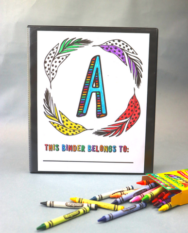 Monogram Feather Single Sheet PDF